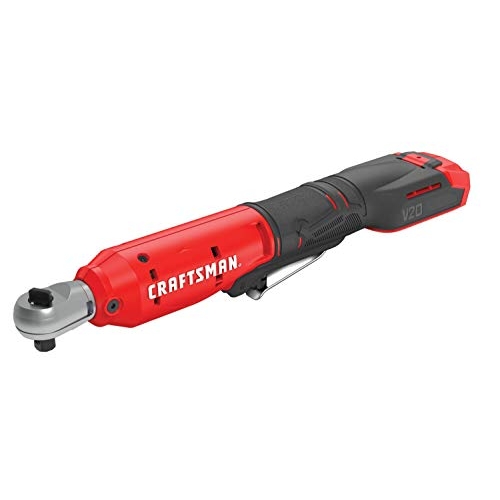 CRAFTSMAN V20 Cordless Ratchet Wrench, 3/8 inch Drive, 300 RPM, up to 35 ft-lbs of Torque, Bare Tool Only (CMCF930B)