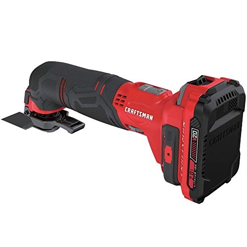 CRAFTSMAN V20 Cordless Multi-Tool, Oscillating Tool Kit, 16 Piece Kit with Blades, Sand Paper, Battery and Charger Included (CMCE500D1) - Image 7