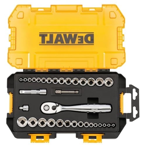 DEWALT Socket Set, 1/4-Inch & 3/8-Inch Drive, SAE/Metric, 34-Piece (DWMT73804) - Image 4
