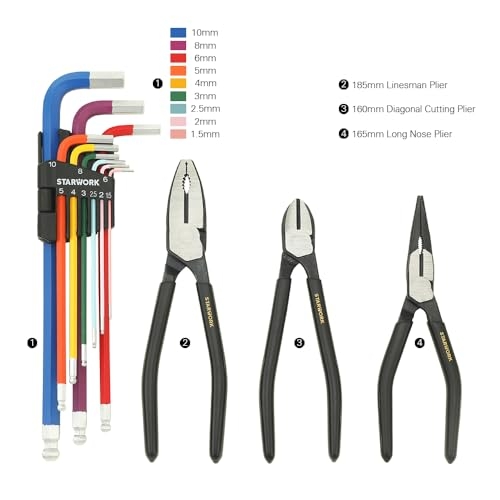STARWORK TRUE MECHANIC™ 314-Piece Mechanics Tool Set and Socket Set, Professional Metric Set - Image 4