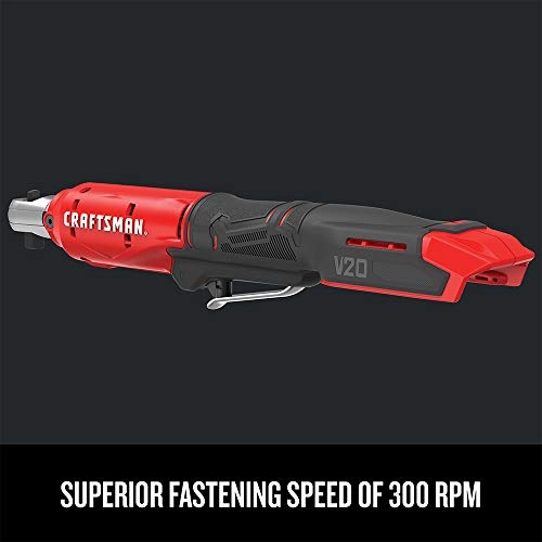 CRAFTSMAN V20 Cordless Ratchet Wrench, 3/8 inch Drive, 300 RPM, up to 35 ft-lbs of Torque, Bare Tool Only (CMCF930B) - Image 8