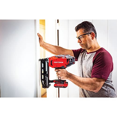 CRAFTSMAN V20 Cordless Finish Nailer Kit, Nail Gun, 16GA, 2-1/2 Nails, Battery and Charger Included (CMCN616C1) - Image 3