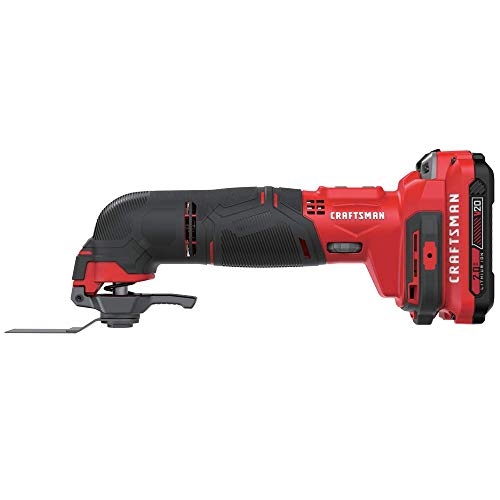 CRAFTSMAN V20 Cordless Multi-Tool, Oscillating Tool Kit, 16 Piece Kit with Blades, Sand Paper, Battery and Charger Included (CMCE500D1) - Image 9