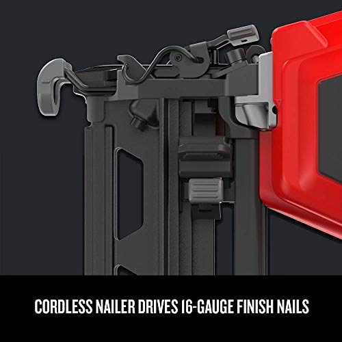 CRAFTSMAN V20 Cordless Finish Nailer Kit, Nail Gun, 16GA, 2-1/2 Nails, Battery and Charger Included (CMCN616C1) - Image 8