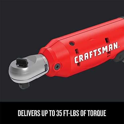 CRAFTSMAN V20 Cordless Ratchet Wrench, 3/8 inch Drive, 300 RPM, up to 35 ft-lbs of Torque, Bare Tool Only (CMCF930B) - Image 9