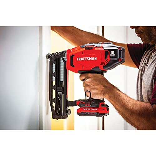 CRAFTSMAN V20 Cordless Finish Nailer Kit, Nail Gun, 16GA, 2-1/2 Nails, Battery and Charger Included (CMCN616C1) - Image 11