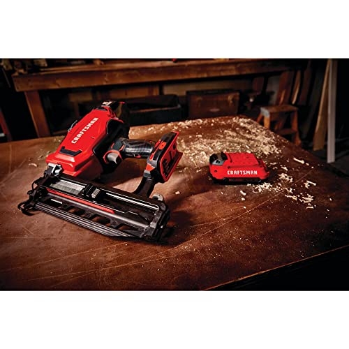 CRAFTSMAN V20 Cordless Finish Nailer Kit, Nail Gun, 16GA, 2-1/2 Nails, Battery and Charger Included (CMCN616C1) - Image 10