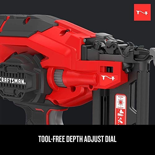 CRAFTSMAN V20 Cordless Finish Nailer Kit, Nail Gun, 16GA, 2-1/2 Nails, Battery and Charger Included (CMCN616C1) - Image 7