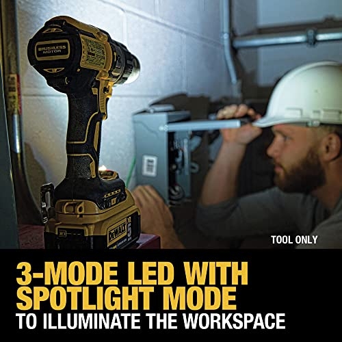 DEWALT 20V MAX XR Cordless Hammer Drill, Brushless, 3-Speed, Bare Tool Only (DCD996B) - Image 3