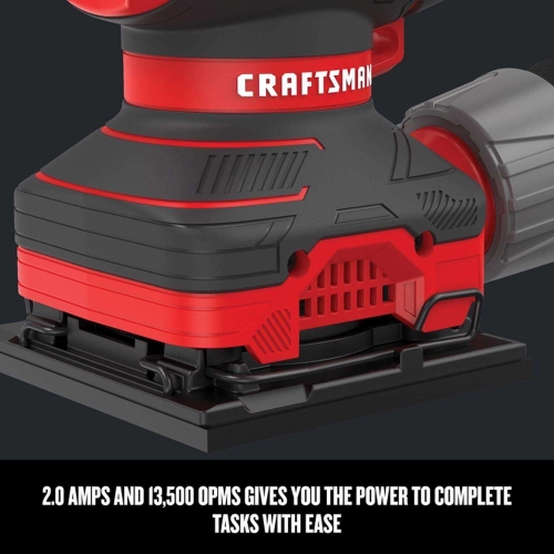 CRAFTSMAN Electric Sander, 1/4 inch Sheet, 13,500 OPM, 2 Amp, Corded (CMEW230) - Image 5