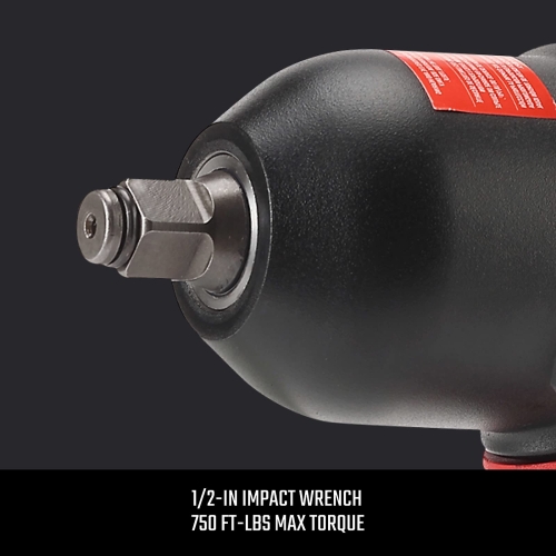 CRAFTSMAN 1/2-in 750 ft-lbs Air Impact Wrench, Composite Body, Variable Power Settings, 1/4-in NPT Air Inlet - Image 9