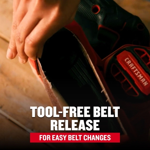 CRAFTSMAN Electric 7 Amp Belt Sander, 3-in. x 21-in., Corded (CMEW213) - Image 7