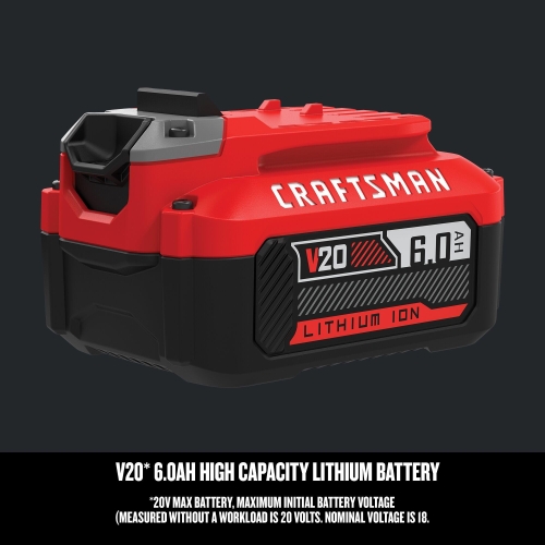 CRAFTSMAN V20 6Ah Lithium Ion Power Tool Battery (CMCB206) - Image 7