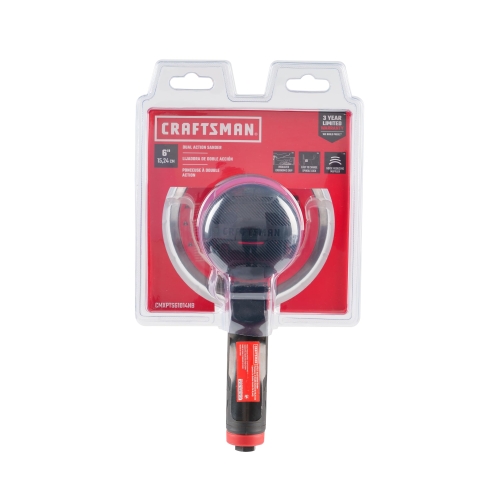 CRAFTSMAN 6-in Dual Action Sander, Swirl-Free Finish, Adjustable Speed Control, Durable Build, Ideal for Wood and Metal Projects - Image 2