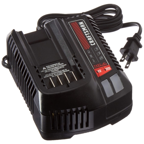 CRAFTSMAN V20 Battery Charger, LED Charging Indicator, Compatible with all CRAFTSMAN V20 Power Tool and Outdoor Tool Batteries (CMCB104)