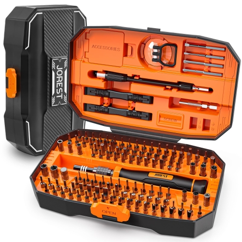 JOREST 152 in 1 Precision Screwdriver Set, Tool Gifts for Men, Magnetic Tool Kit with Torx Triwing Bits, Repair for Electronics,Macbook, Laptop, PC, RC, PS5, iphone,Jewelers, XBOX, Glasses