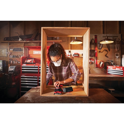 CRAFTSMAN Electric Sander, 1/4 inch Sheet, 13,500 OPM, 2 Amp, Corded (CMEW230) - Image 2