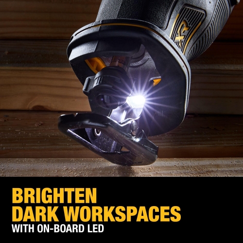 DEWALT 20V MAX XR Reciprocating Saw, Cordless, 2-Finger Variable Trigger, Keyless Blade Clamp, Bare Tool Only (DCS382B) - Image 5